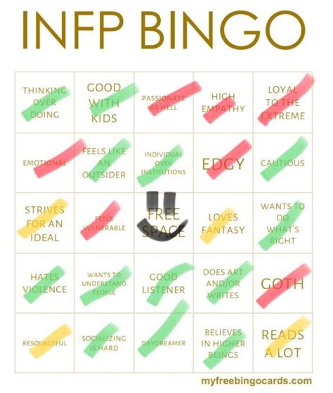 All The Mbti Bingo Cards 😱 Myers Briggs [mbti] Amino