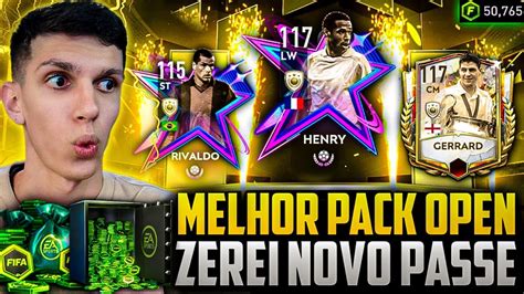 O MELHOR PACK OPEN ZEREI O NOVO PASSE E ABRIR 50 PACKS ABSURDOS FIFA