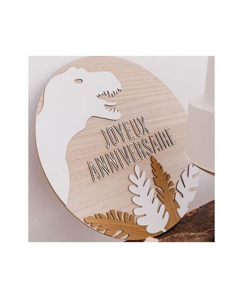 Panneau Joyeux Anniversaire Dinosaure 45 Cm Fiesta Republic