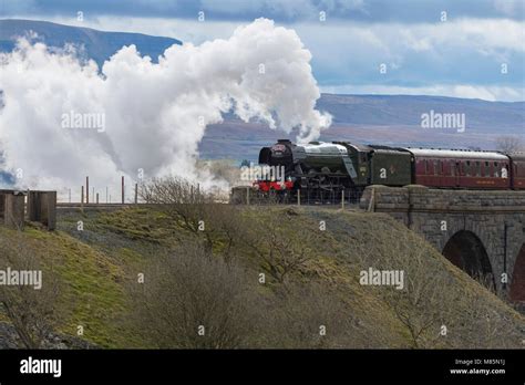 Puffing Steam Cloud Iconic Locomotive LNER Class A3 60103 Flying