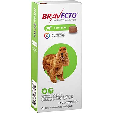 Bravecto Preço 10 A 20 Kg - Bravecto 500mg para cães de 10kg a 20 kg – O Bicho Pet