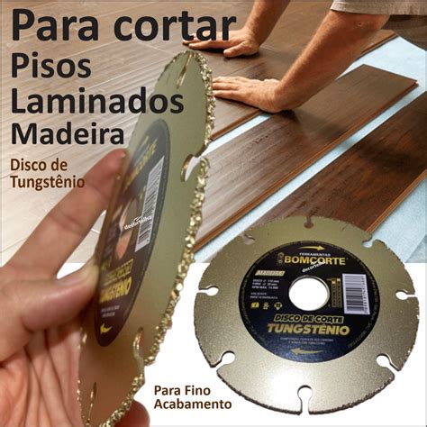 Disco Cortar Pisos Laminados De Madeira Fino Acabamento De TungstÊnio