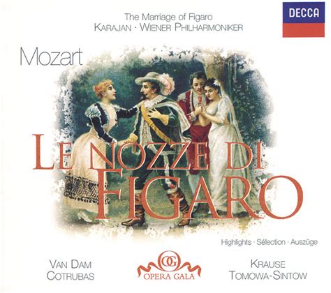 Mozart Le Nozze Di Figaro Highlights Album Par Wolfgang Amadeus