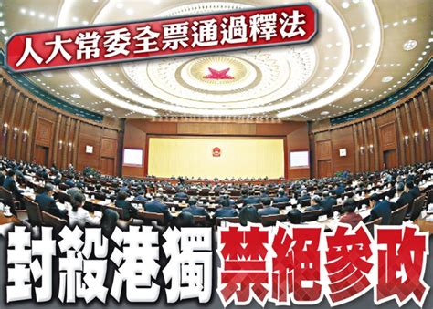 釋法嚴格規限參選宣誓就任｜即時新聞｜港澳｜on Cc東網