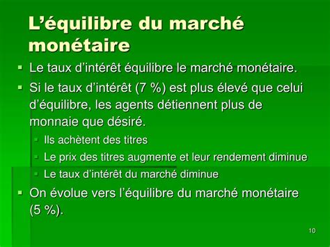 PPT La politique monétaire PowerPoint Presentation free download