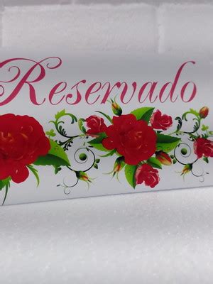 Plaquinha De Reservado Padrinhos Compre Produtos Personalizados No Elo