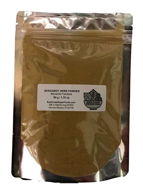 Bergamot Herb Powder From East Coast Superfoods 50 G 1 76 Oz Etsy