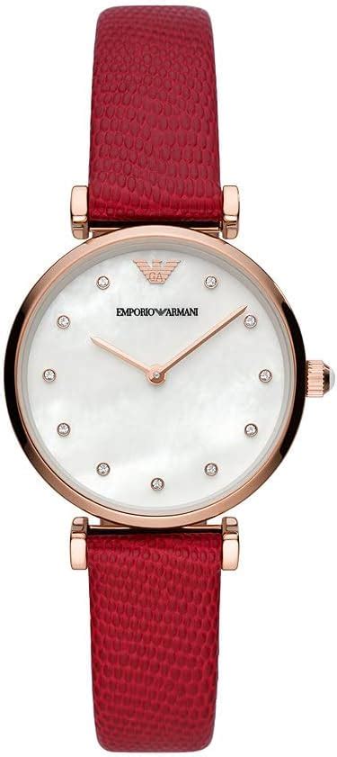 Emporio Armani Orologio Analogico Donna Con Cinturino In Placcato In