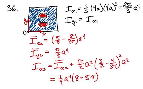 Determine The Moments Of Inertia Of The Shaded Area Shown With Respect