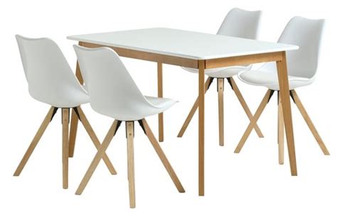 Table Jegind L Blanc Chaises Blokhus Blanc Jysk