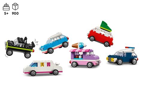 LEGO Classic Creative Vehicles, Colorful Construction Brick Building ...