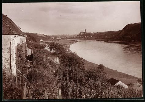 Fotografie Brück Sohn Meissen Ansicht Meissen i Sa Blick nach