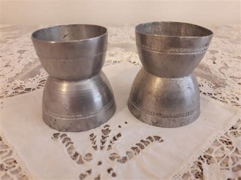 Old Egg Cups Vintage Egg Cups Metal Egg Cups Etsy