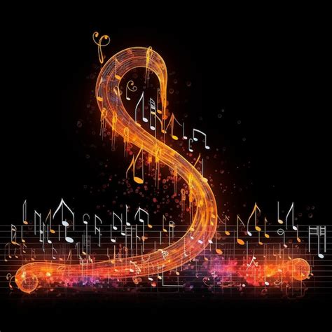 Premium Photo Music Note Illustration