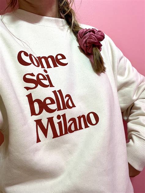 come sei bella Milano Felpa Felpa - lanapo