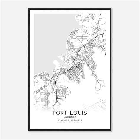 Port Louis Custom Maps And Posters