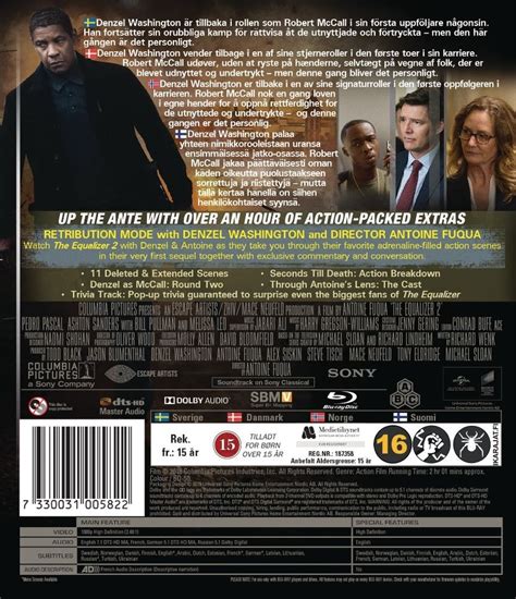 The Equalizer 2 Blu Ray Film Cdon