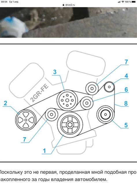 Visual Guide To The 2009 Lexus RX 350 Serpentine Belt Diagram