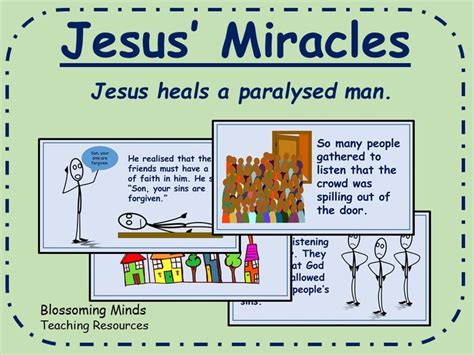 Jesus Miracles Re Assembly Presentation Jesus Heals A Paralysed Man Jesus Heals Teaching