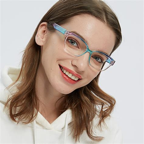 Rainbow Cat Eye Multicolor Full Frame Tr90 Eyeglasses Glassesshop