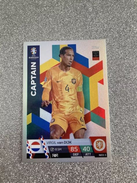 Captain Virgil Van Dijk Match Attax Ufea Euro Germany Euros