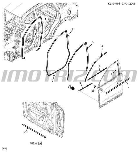 Prensa Plastica De Empaque De Puerta Chevrolet Captiva