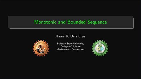 Lec1 3 Monotonic And Bounded Sequence YouTube