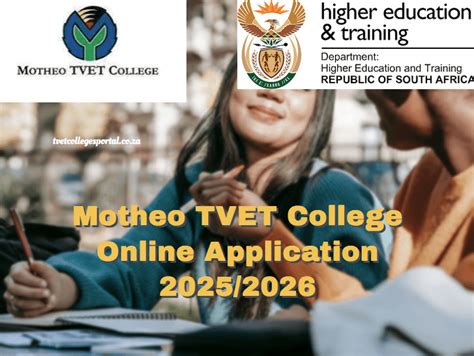 Motheo TVET College Online Application 2025/2026 - TVET Colleges