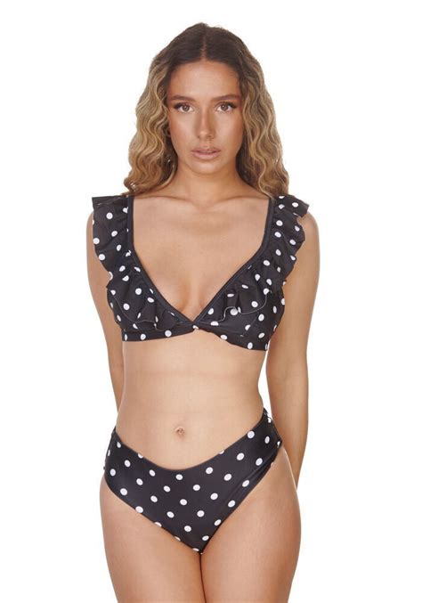 Comfort 20 23029 Set Bikini Πουά Τριγωνάκι Μαύρο Skroutz gr