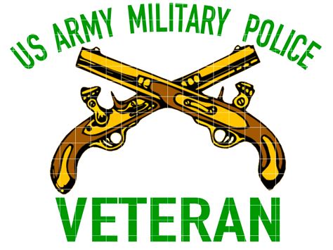 U S Army Military Police Veteran Cross Pistols Etsy