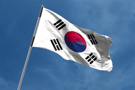 Premium Photo South Korea Flag Waving