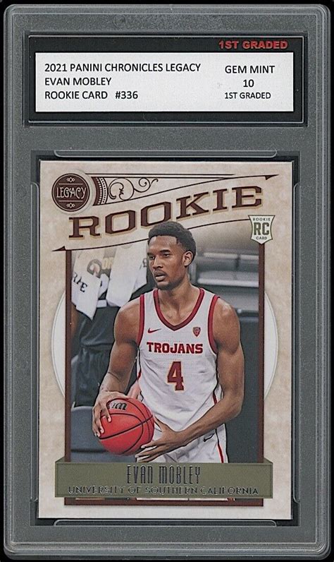 Panini Chronicles Draft Picks Legacy Rookies Evan Mobley