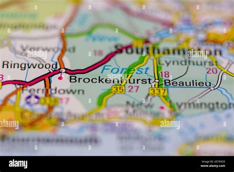 Map Of Brockenhurst Hi Res Stock Photography And Images Alamy