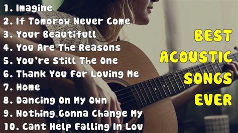 Best Acoustic Guitar Songs Ever Top Cover English Song Popular