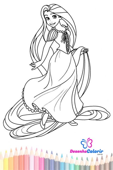 Rapunzel Desenho Infantil Para Colorir Desenho Para Colorir