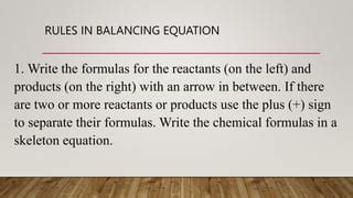 Balancing CHEMICAL EQUATIONS.pptx | Free Download