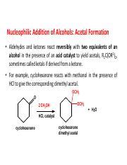 Lecture 4 Reactions Of Aldehydes And Ketones Pdf Nucleophilic