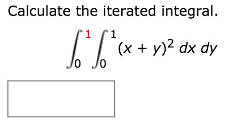 Solved Calculate The Iterated Integral X Y Dx Dy Jo Jo Chegg