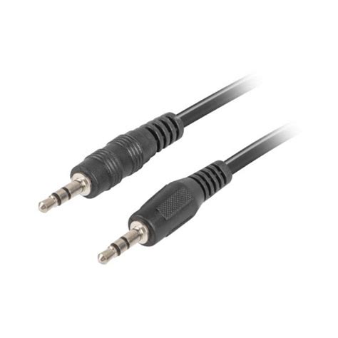 Lanberg Cable Audio Minijack Mm Pin Macho Macho M Negro