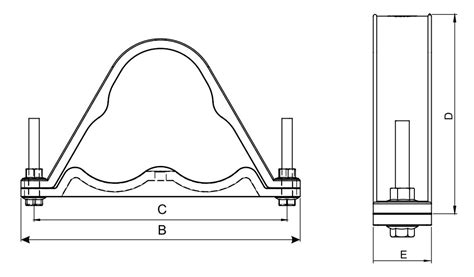 Cable Cleat Trefoil Axis