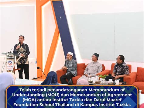 Penandatanganan Mou Dan Moa Antara Kampus Institut Tazkia Dan Darul