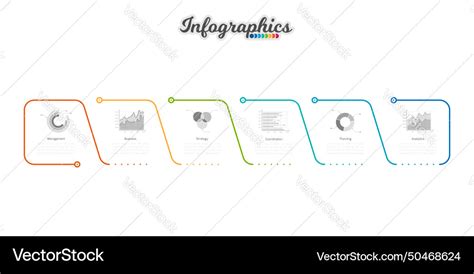 Infographic timeline template for chart diagram Vector Image