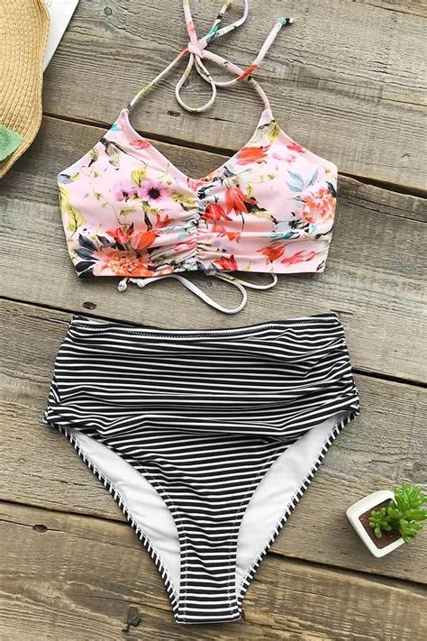 CupShe Womens CUPSHE This Is Love Tank Bikini Set In 2020 Tank