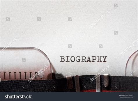 Biography Word Written Typewriter Stock Photo 1868588887 | Shutterstock