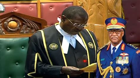 Speaker Wetangula Leads MPs In Paying Tribute To KDF Boss Francis