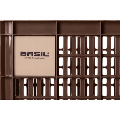 Crate L Bicycle Crate Brown Basil