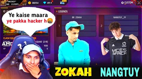 Zokah Ff Vs Nangtuy Ff 😱🔥1 Vs 1 🥵 Free Fire Nonstopgaming Youtube