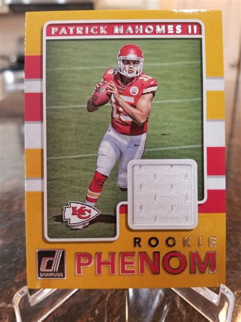 Patrick Mahomes II 2017 Donruss 7 Rookie Phenom Jerseys Price Guide