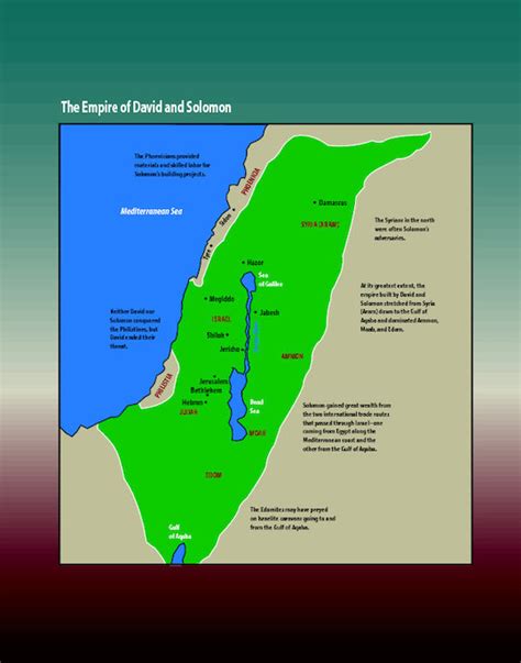 Map Of The Empire Of David And Solomon Saint Marys Press