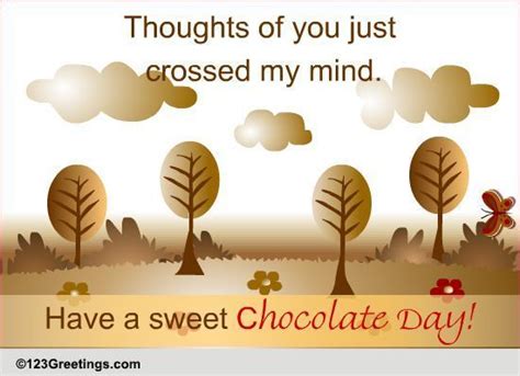 A Sweet Chocolate Day! Free Chocolate Day eCards, Greeting Cards | 123 ...